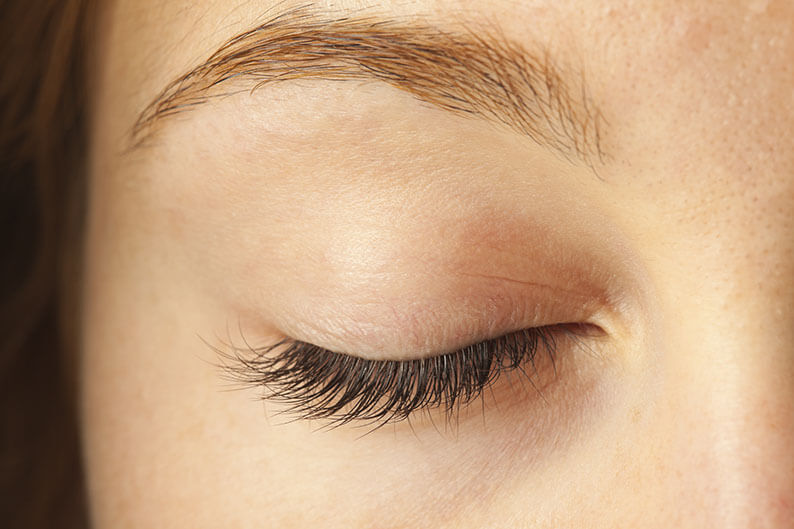 Closeup of a Woman's Eyelid